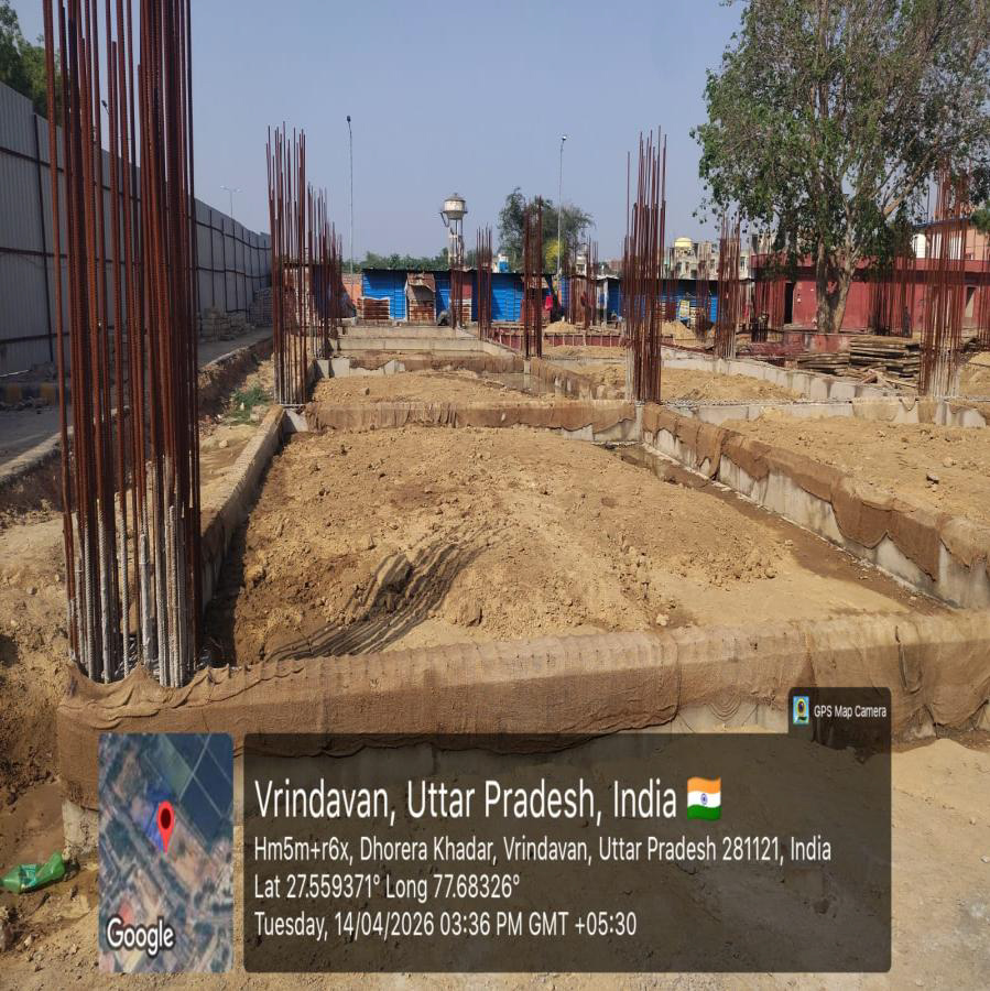 जनपद मथुरा के वृन्दावन में टूरिस्ट फैसिलिटेशन मल्टीलेवल कार पार्किंग का विकास कार्य